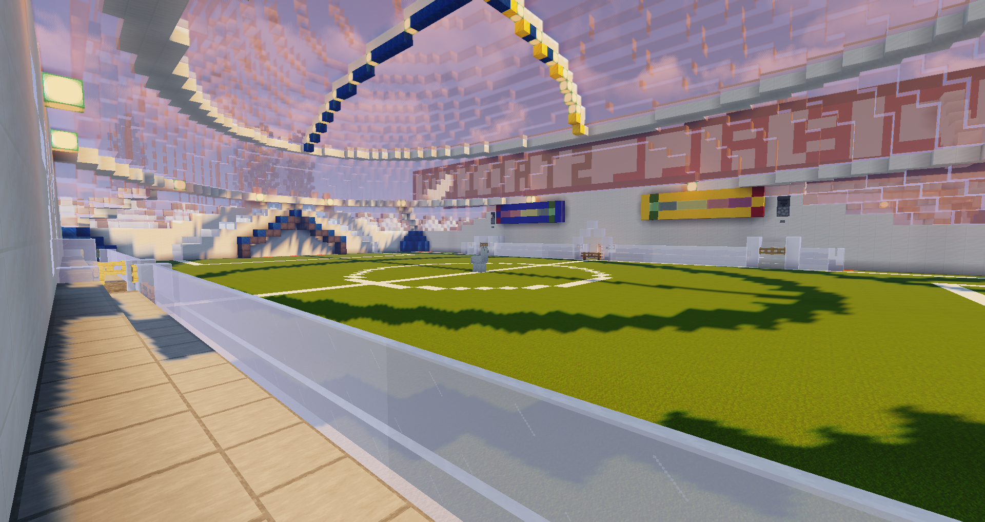 terrain de Moball sur gazon