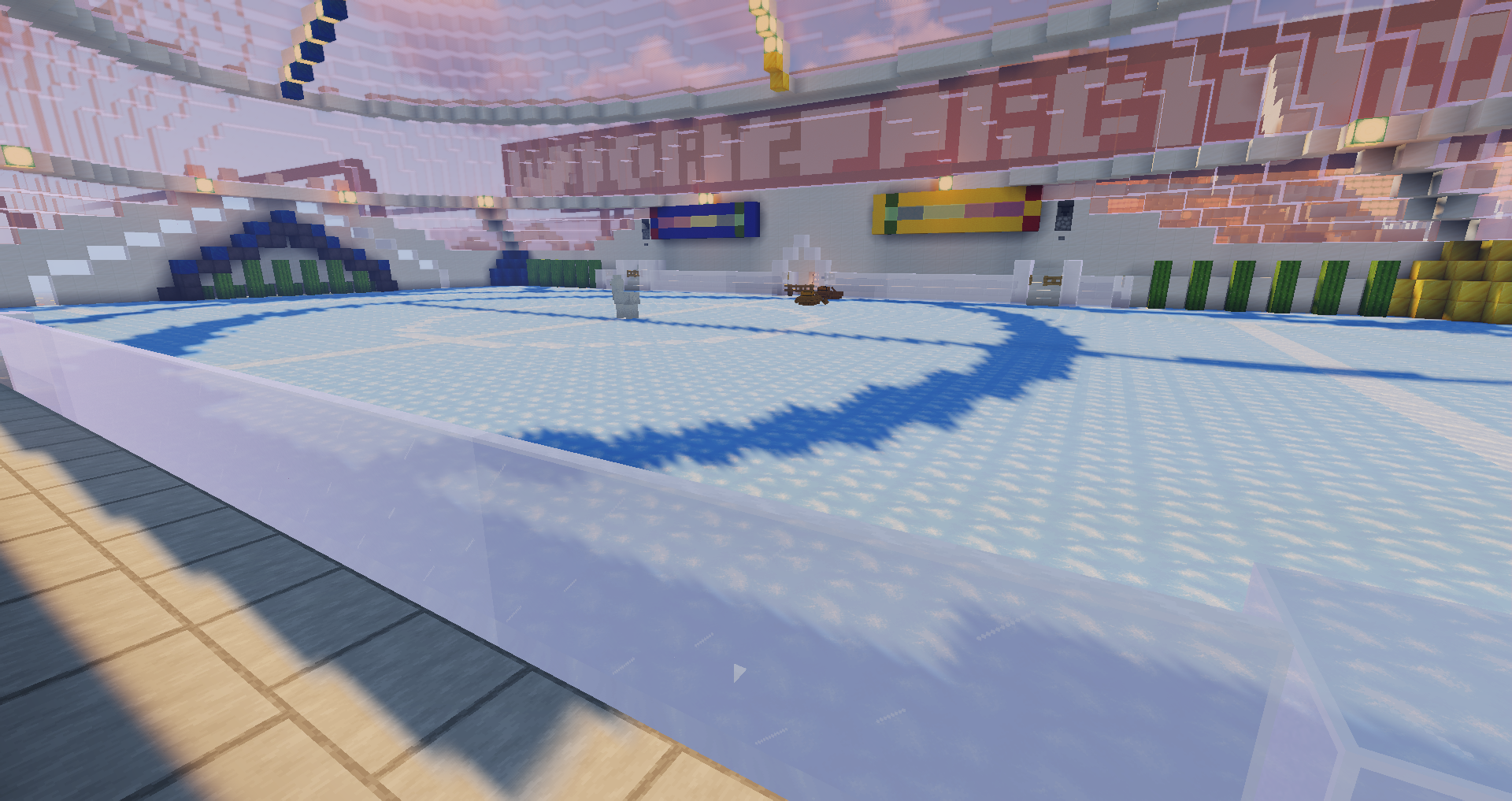 terrain de Moball sur glace